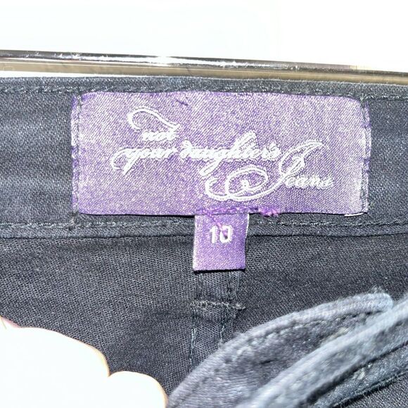 NYDJ Size 10 Black Bootcut Stretch Jeans curvy closet staples - Picture 4 of 6